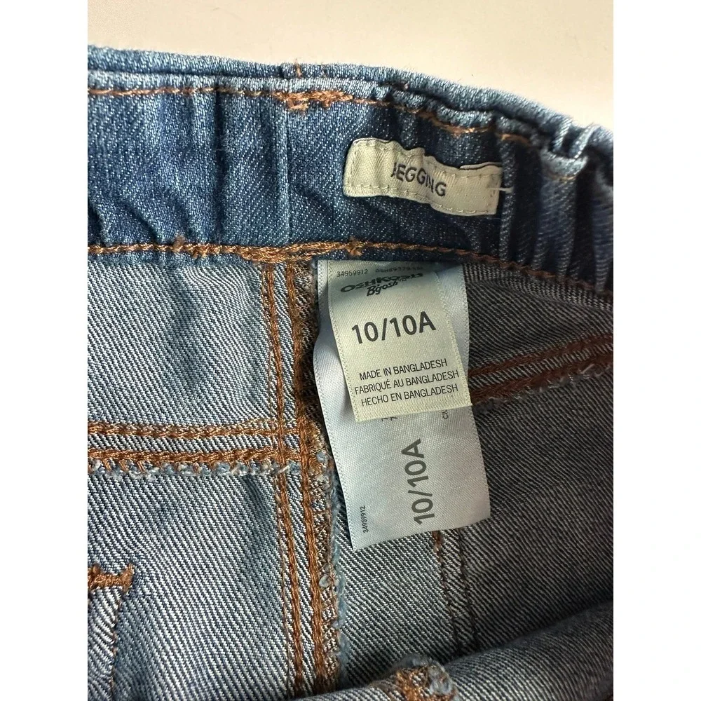 2 Pack OshKosh B'gosh‎ Girls Jeggings Size 10 Blue Pull On Jeans NWT